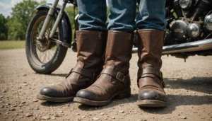 bottes moto vintage homme