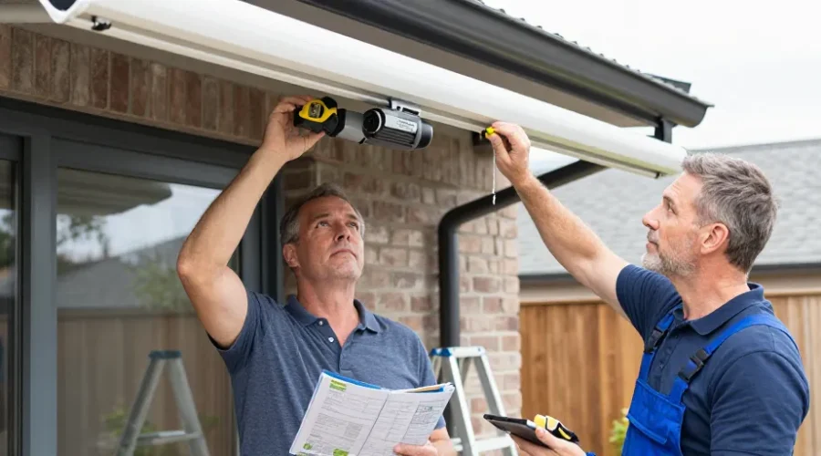 installation store banne motorisé